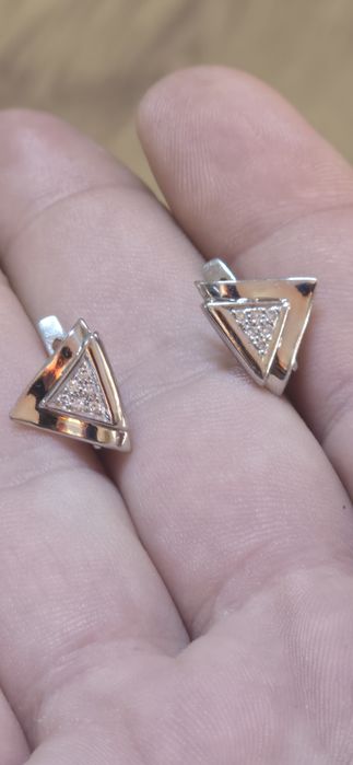 Cercei Platină cu diamante
