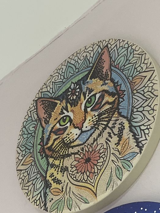 Peisaj din puncte pe panza