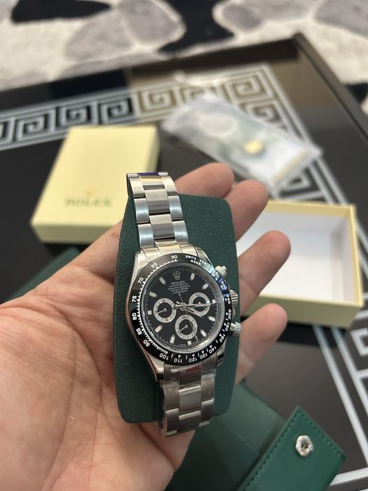 Ceas cronograf premium, design sport elegant, brățară metalică