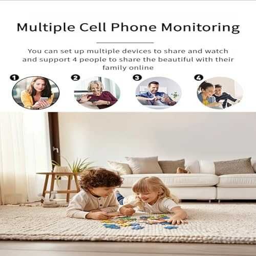 Нова мини WiFi камера за дом 1080P, 150° ъгъл, нощен режим и батерия