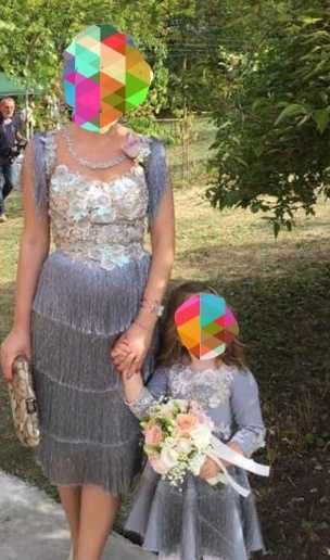 Rochite mama și fiica