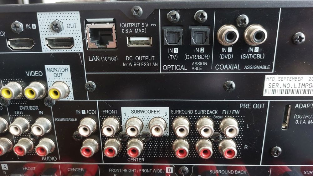 Vand receiver Pioneer SC-2022-K, cu 7.2 canale AirPlay, LAN, 3D, 4K USB, super puternic 170W in 8 Ohm
