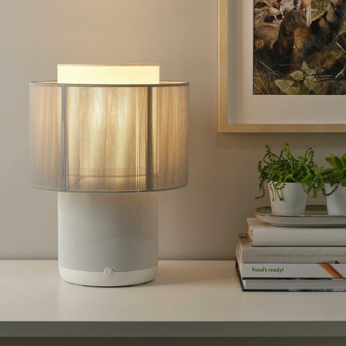Boxa Ikea SYMFONISK Lampa cu difuzor Wi-Fi alba by Sonos