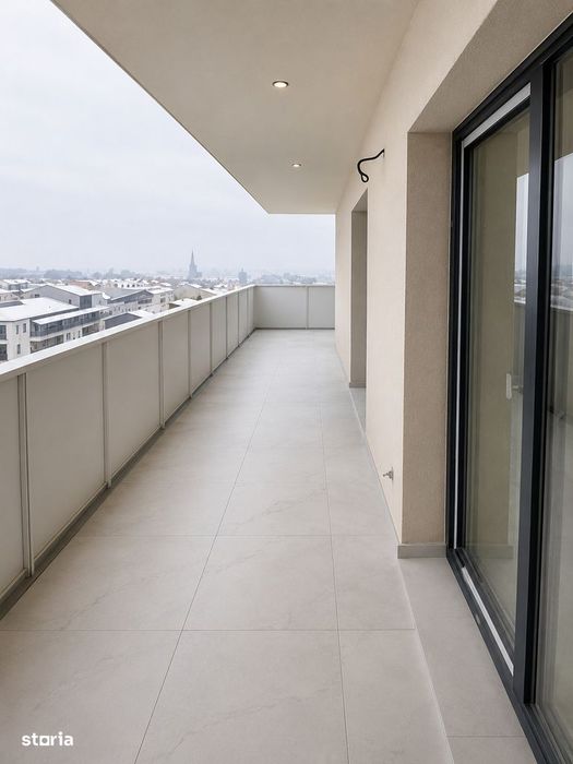 Apartament nou cu 2 camere, terasa spectaculoasa de 24 mp si parcare s