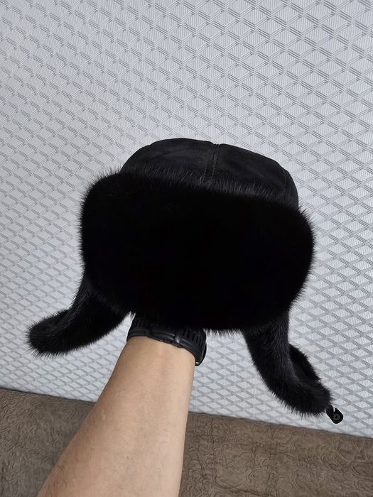 Шапка норковая, ушанка