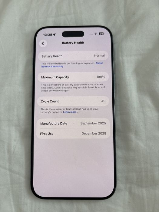iphone air 100 baterie 256 gb