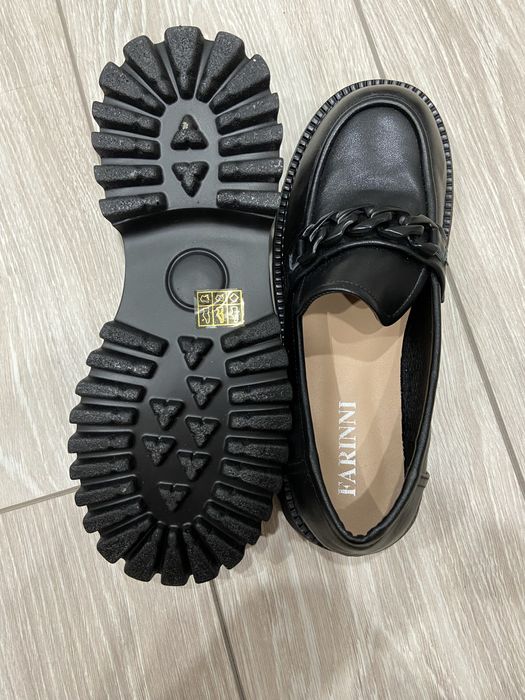 Лоферы кожаные