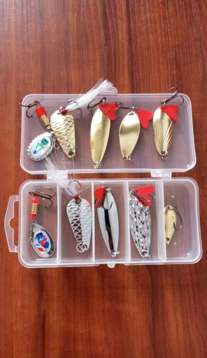 Набор блесен, рыбалка.