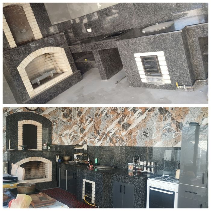 летняя кухня камин очаг барбекю