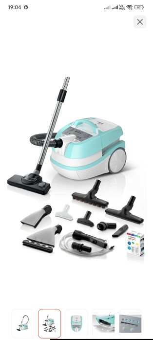 Пылесос Bosch BWD420HYG голубой