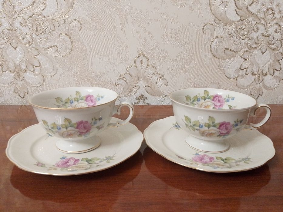 Антикварные чайные пары. Польша
