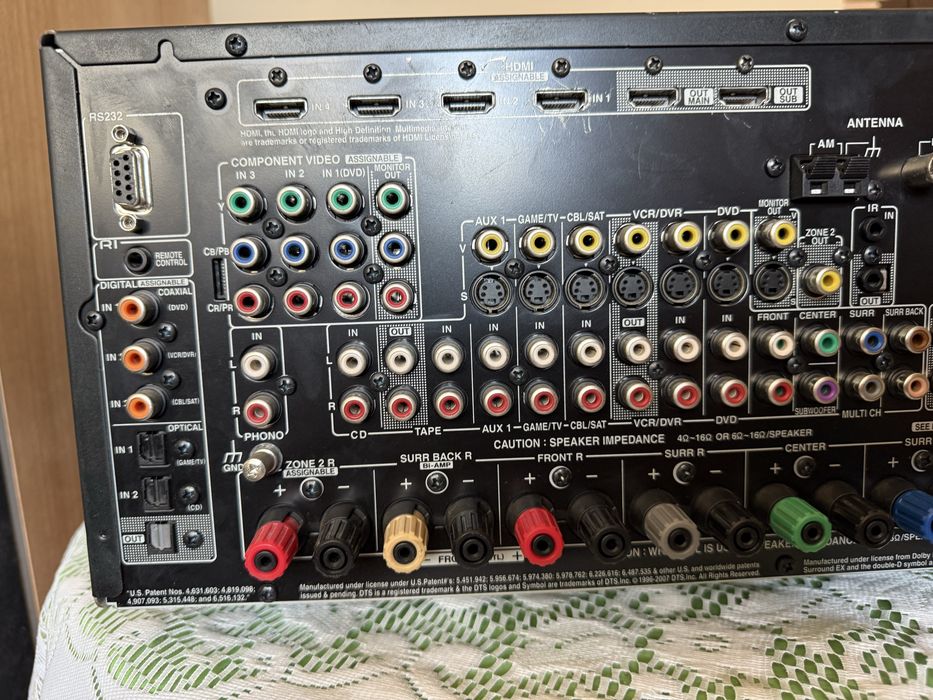 Onkyo TX-SR876 25 кг Мощен ресивър