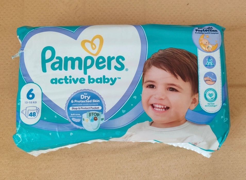 Pampers Active baby cu arici nr 6, 41 bucati