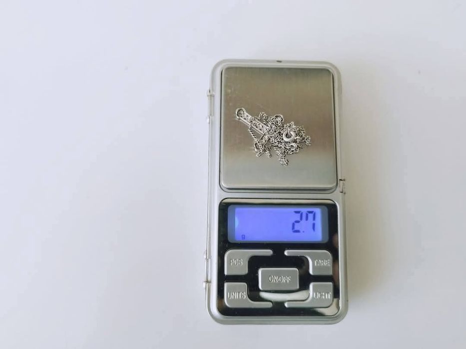 Vechi lant/colier cu pandantiv cruciulita Argint 835 Germania