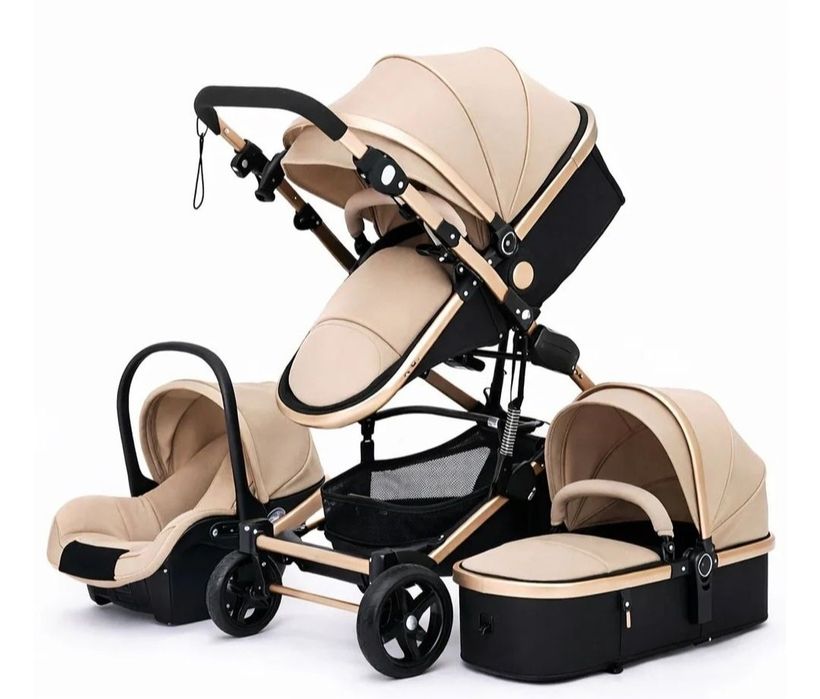 Carucior multifunctional pliabil pentru copii 3 in 1 diverse culori