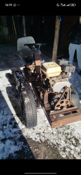 Продам самодельный  мини-трактор переломка