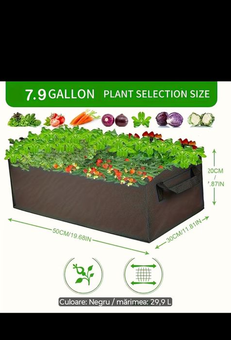 Set 8 saci creștere plante 29.9 l