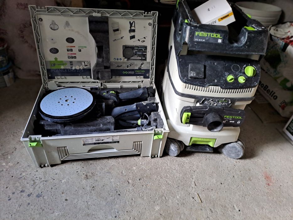 Set slefuitoare + aspirator profesional festool
