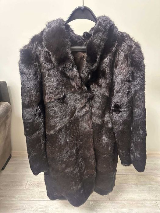 Палто естествен косъм