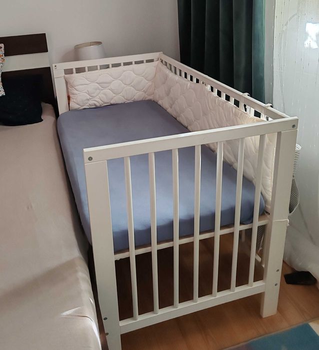 Pătuț Ikea copii,saltea și laterale incluse, ca noi