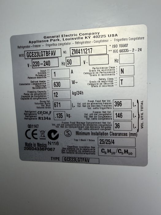 Хладилник General Electric