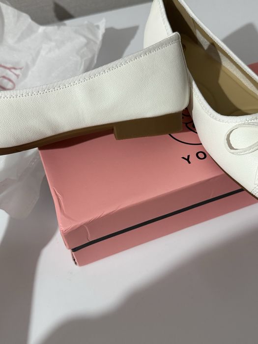 Балетки белые, размер 36-37