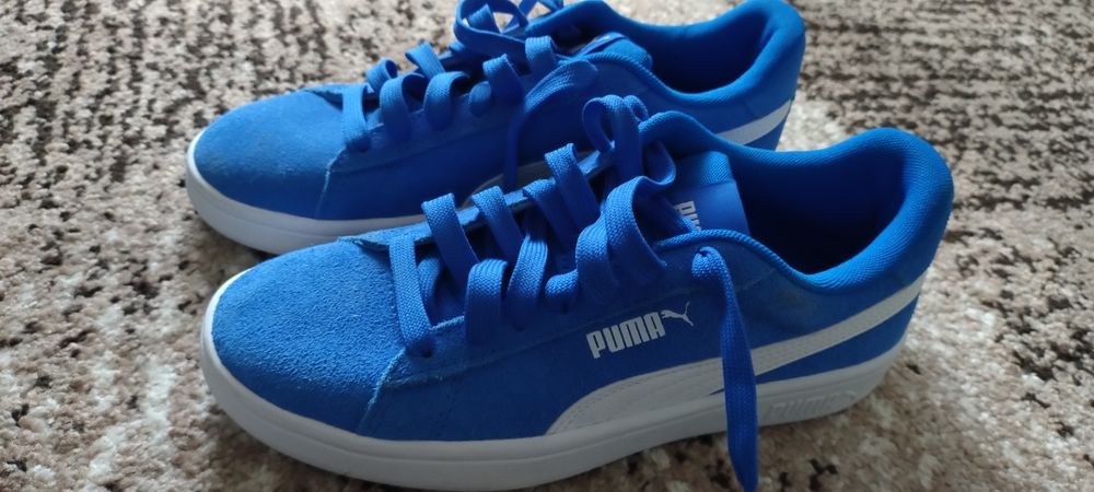 Adidași Puma Smash 3.0 SD Jr, originali, piele întoarsă, mărime 35.5 – NOI