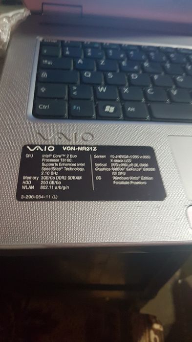 Laptop sony vaio