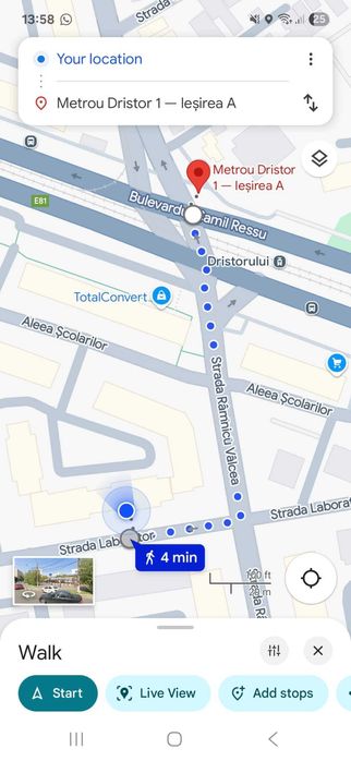 Închiriez apartament 2 camere Dristor metrou