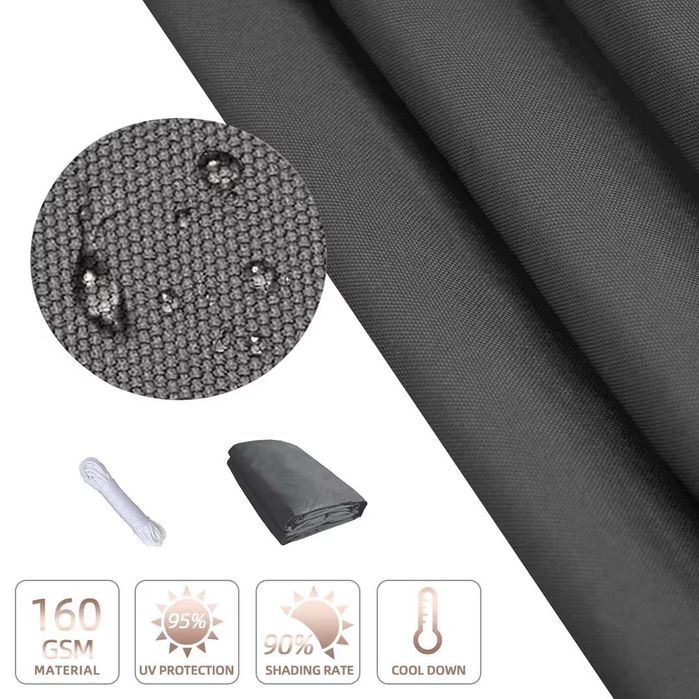 4x4м правоъгълна водоустойчива сенчеста тента