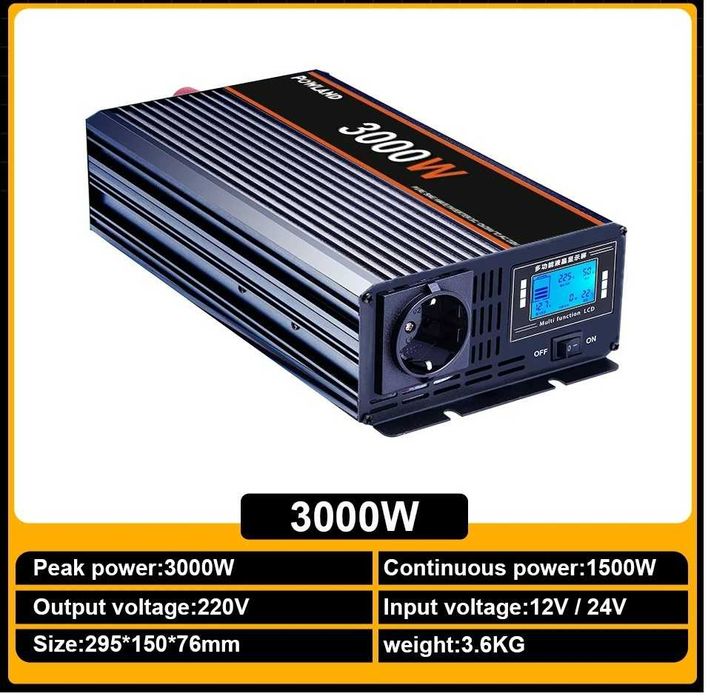 Invertor Powland 3000W,4000W,5000W, 6000W 12V sau 24V, NOU