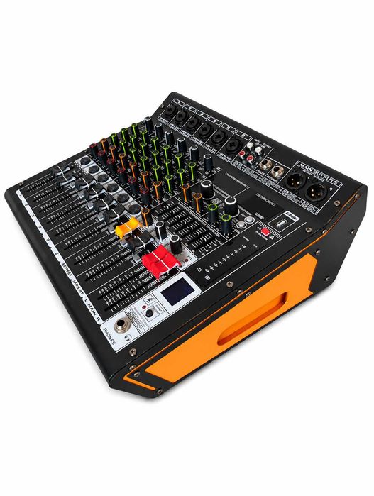 Mixer audio 2 x 450W 6 canale KTN6 Stereo canal 16 Efecte DSP cu amplificator Bluetooth USB Egalizator
