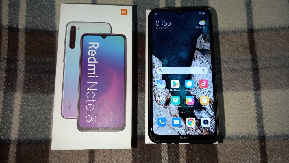 Xiaomi Redmi Note 8 (4гб/64гб) (Type-C, IPS) с коробкой.