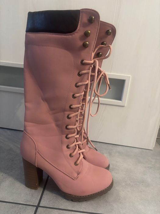 Дамски ботуши розови