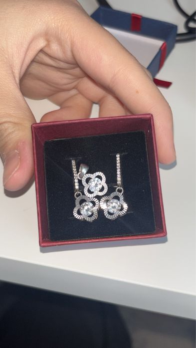 серебряные украшения набор