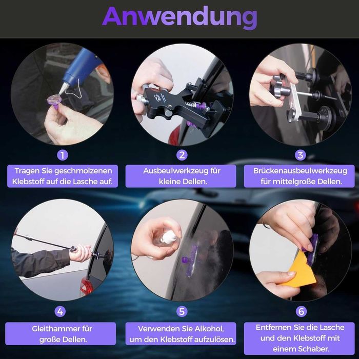 KIT PDR auto 100 piese