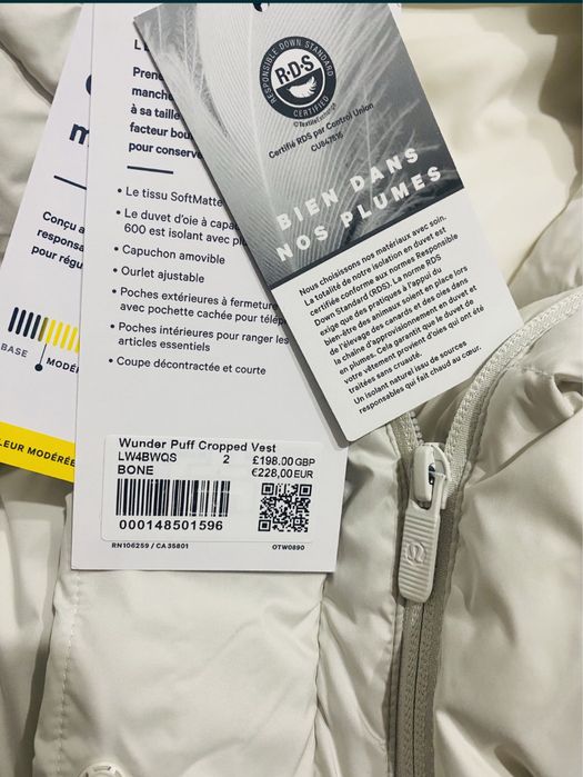 Lululemon vesta marimea 2