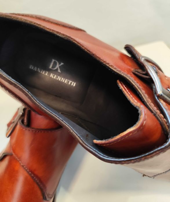 Pantofi monk 42.5 43 de lux Daniel Kenneth piele naturala lucrati man
