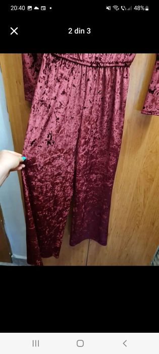 Salopeta eleganta din catifea