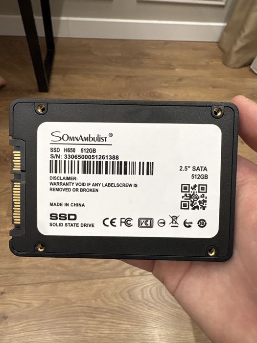 SSD 512GB Somnambulist 2.5 SATA3