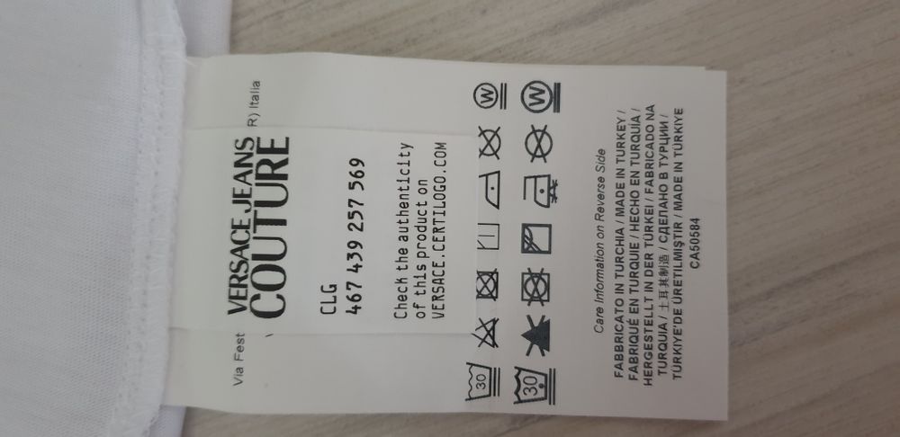 Versace Jeans Couture Cotton Regular / M НОВО! ОРИГИНАЛ! Мъжка Тениска
