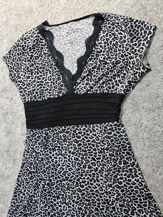 Rochie de zi cu imprimeu Animal print