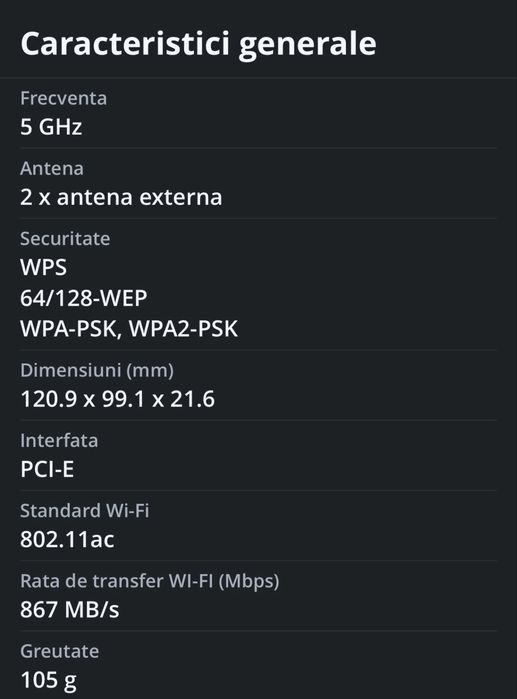 Adaptor wireless Asus AC56