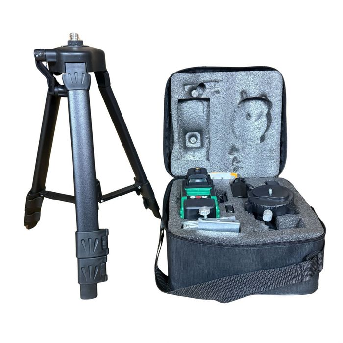 4D Лазерен Нивелир с 16 Линии (Четири Точков), Самонивелиращ се, със З