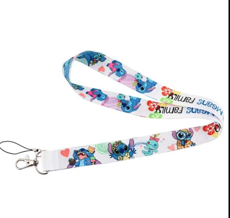 Ножици, линия,  мини тиксо и връзки на Стич