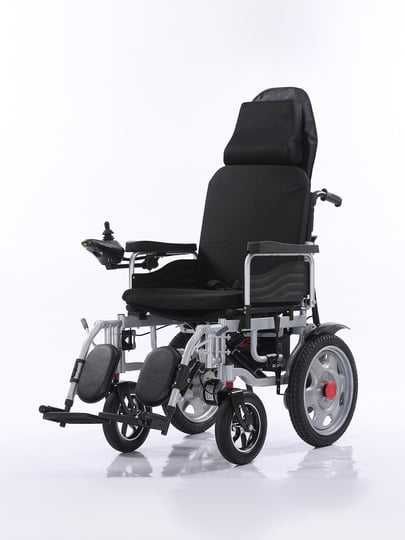 Электрическая с мотором Инвалидная кресло-коляска синего цвета