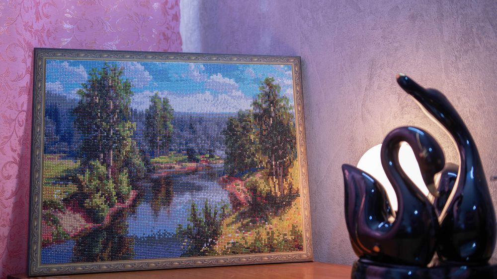 Картина бисером ручной работы