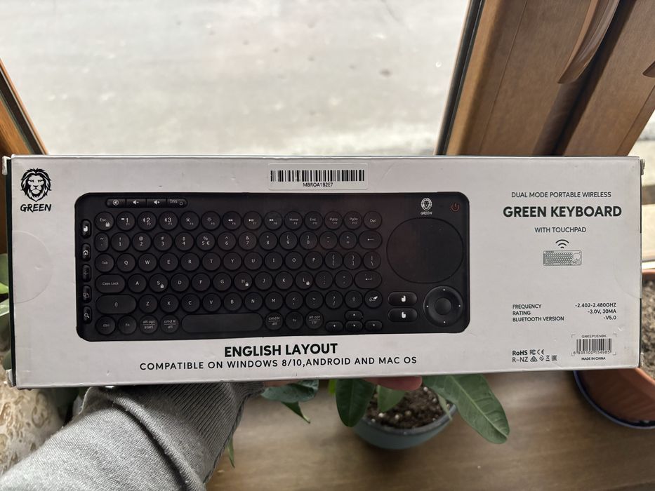 Клавиатура Green Lion Keyboard with Touch Pad Arabic Black