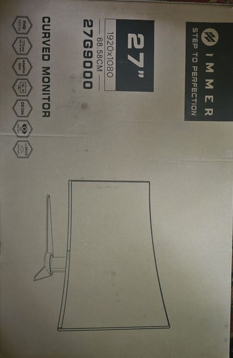 Monitor IMMER 27G9000 Curved 165Hz FULL HD