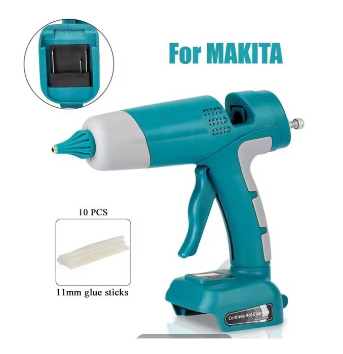 Акумулаторен Пистолет за топло лепило с дисплей и рег.на температурата